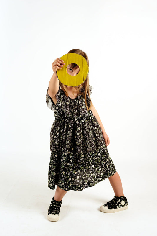 DRESS Lucrécia Black Garden