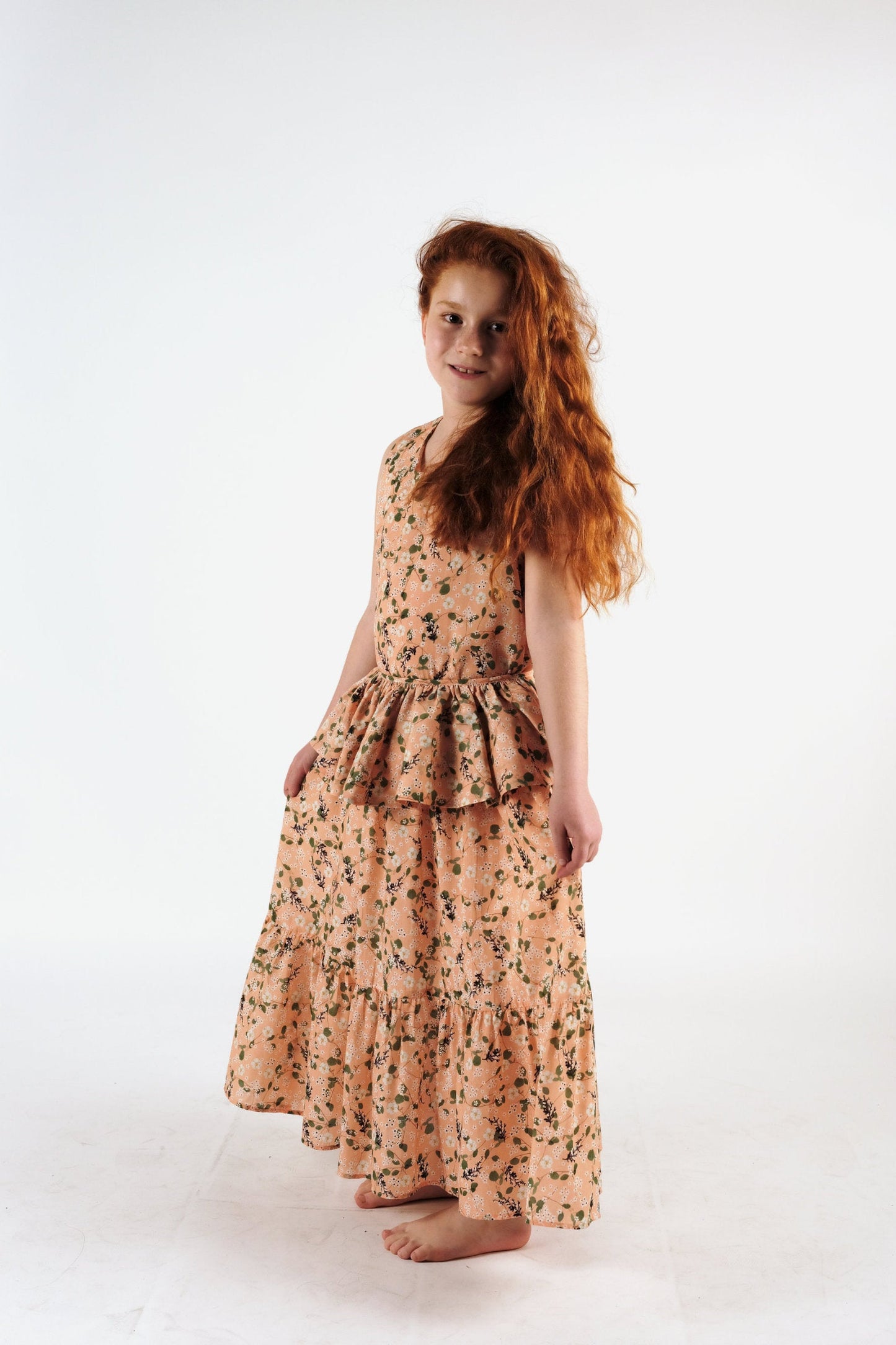 DRESS Plácida Peach Garden