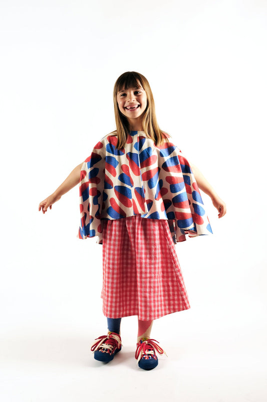 SKIRT Lurdes Cherry Check