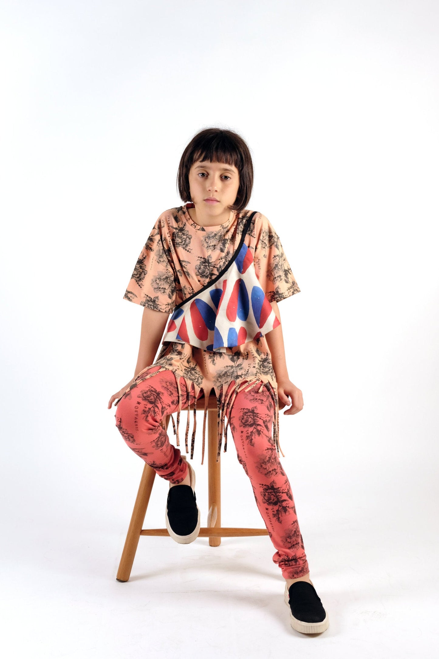 T-SHIRT Bianca Flowers Peach