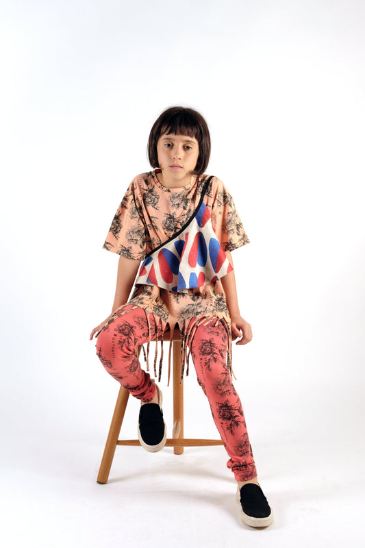 T-SHIRT Bianca Flowers Peach