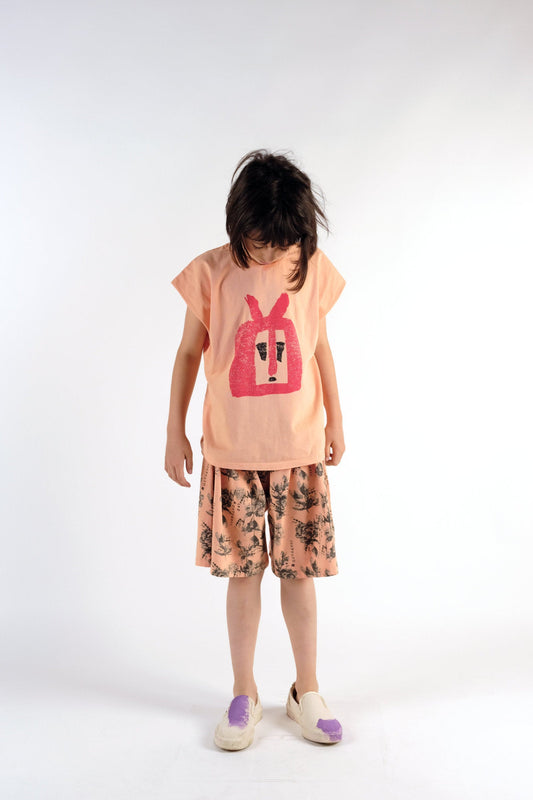 SHORTS Joana Flowers Peach