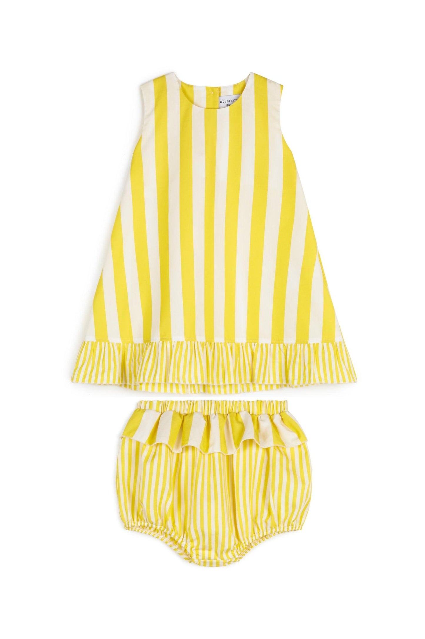 DRESS Beatriz Yellow Stripes